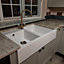 Quadron Bill 120 Snow White GraniteQ 900mm butlers kitchen sink