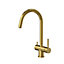 Quadron Caren 3-Way Filter tap Gold, Nano PVD stainless steel material