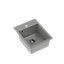 Quadron Johnny 90 compact kitchen sink bowl, 390mm to fit 40cm cabinet, inset Silver Stone GraniteQ material