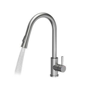 Quadron Julia Steel pull out kitchen tap with spray function