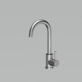 Quadron Kate Steel mixer kitchen tap, stainless steel material
