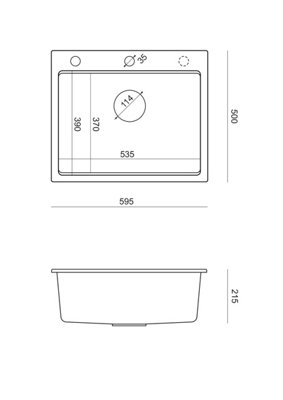 Quadron Kurt 110 Kitchen Workstation Sink, Grey GraniteQ material