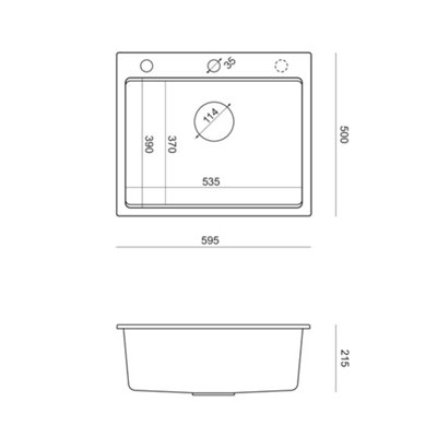 Quadron Kurt 110 Kitchen Workstation Sink, White GraniteQ material