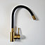Quadron Maggie Stretch kitchen tap, Gold/Black