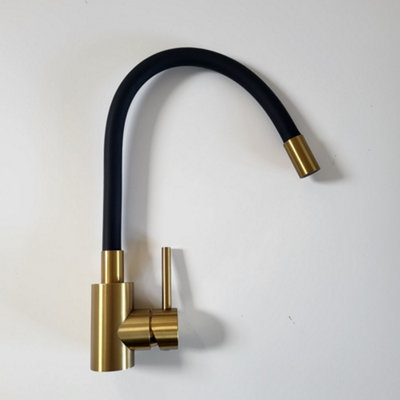 Quadron Maggie Stretch kitchen tap, Gold/Black