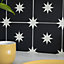 Quadrostyle Starry Night Black Wall Tile and Furniture Vinyl Stickers 15cm(L) 15cm(W) pack of 6