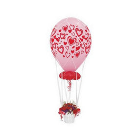 Qualatex White Balloon Centrepiece Netting (Product Only Contains Netting And Not Additional Items In Image) White (3 Foot)