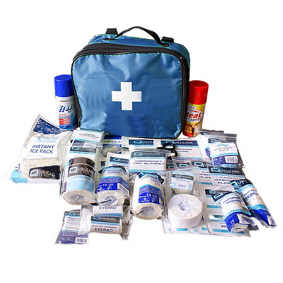 QF3905 Qualicare Paediatric First Aid Kit - Green Box With Essential Supplies For Child First Aid