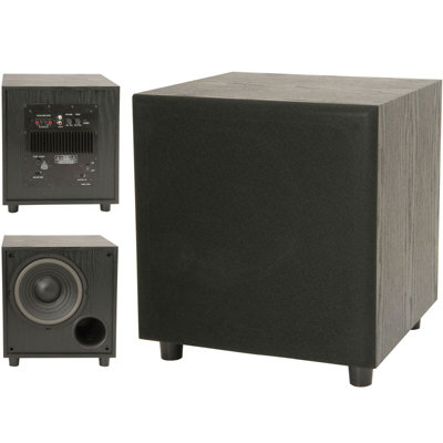 Quality 8 200W Active Sub/Subwoofer Bass Cabinet Home Cinema Hi Fi ...