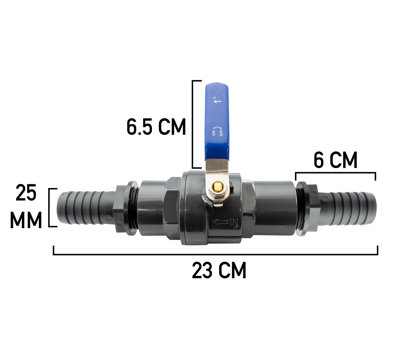 quality flow control valve for pond pump/filters/fountains corrugated pipe (25mm)