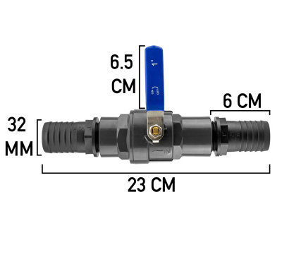 quality flow control valve for pond pump/filters/fountains corrugated pipe (32mm)