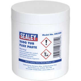 Quality Soldering Solder Paste Flux Grease 250g Tub - Avoid Dry Joints Lubricant
