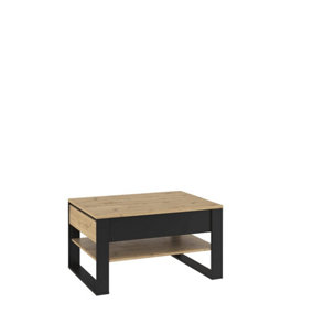 Quant 09 Modern Coffee Table with Drawers and Shelf (W)1000mm (H)550mm (D)700mm