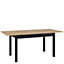Quant 10  Extending Dining Table (W)1460-1860m (H)800mm  (D)840mm with Stylish Leg Design