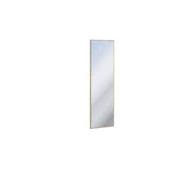 Quant QG-06 Mirror in Oak Artisan - 400mm x 1340mm - Sleek Design with Warm Elegance