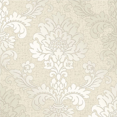 Quartz Damask Wallpaper Gold Fine Decor FD41970