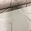 Quartz Fractal Wallpaper Beige and Rose Gold Fine Decor FD42282