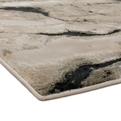 Quartz Modern Abstract Optical Easy to Clean Rug for Living Room Bedroom and Dining Room-120cm X 170cm