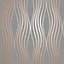 Quartz Wave Wallpaper Copper Fine Decor FD42568