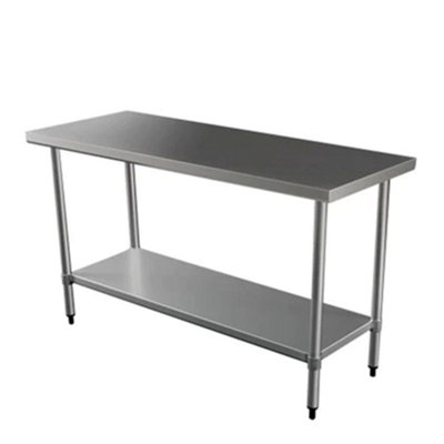 Quattro 1500mm Wide Stainless Steel Centre Table | DIY at B&Q