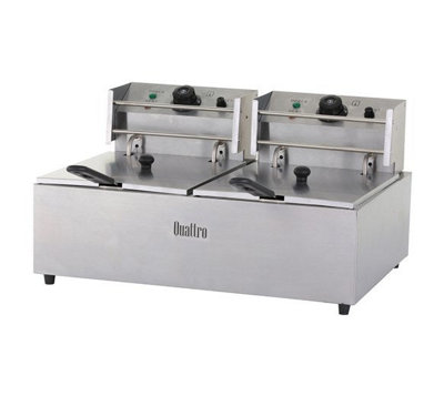 Quattro 2 x 9 Litre Twin Tank Commercial Electric Fryer