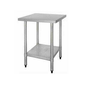 Quattro 600mm Wide Stainless Steel Centre Table