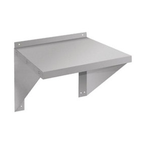 Quattro Microwave Oven Wall Shelf Stainless Steel - 530mm Wide