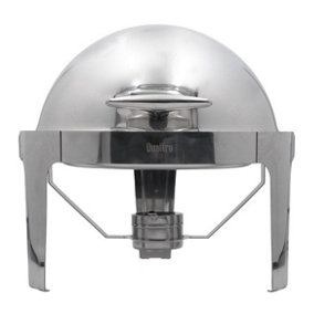 Quattro Round Roll Top Chafing Dish 6 Litre Stainless Steel
