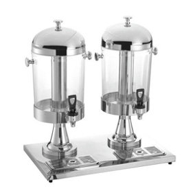 Quattro Twin 2 x 8 Litre Executive Juice Dispenser With Ice Chambers