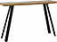 Quebec Wave Console Table in Oak Effect and Black