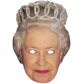 Queen Elizabeth Face Mask Royal Family Event Celebrity Birthday Fancy Dress Do Hen Party Girls Street Party Support