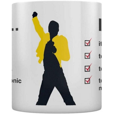 Queen I Want Check List Mug Black/White (One Size)