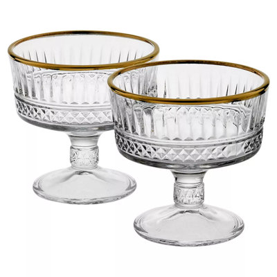 Ice Cream Bowls Stainless Steel Sundae Cups Coup Dessert Fruit Serving Dishes X6