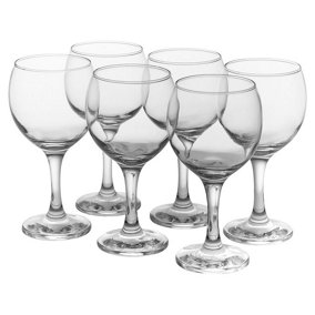 Queensway Home & Dining 16cm Height Soda Lime Glasses 290ml Bar Glassware Stemware 6pcs Set