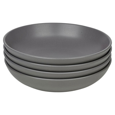 Queensway Home & Dining 26cm Diameter 16 Pcs Grey Coloured Stone