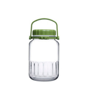 Queensway Home & Dining 2L Clear Glass Food Jar Preserve Airtight Container Storage Lid
