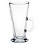 Queensway Home & Dining Height 16cm 6 x 260ml Clear Glass Tall Hot Chocolate Coffee Latte Mugs Glasses Tumblers