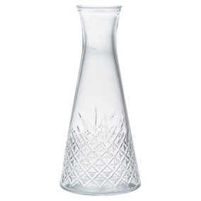 Queensway Home & Dining Height 26cm 940ml Glass Wine Carafe Jug Water Juice Pitcher Tableware Dishwasher Safe
