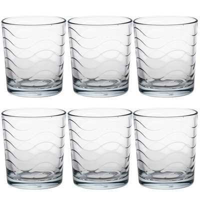 Queensway Home & Dining Height 9cm Scotch Height 9cm Scotch Whiskey Glasses Spirits Water Bourbon Glass Drinking Tumblers Gift Set