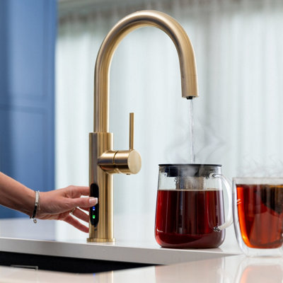 Quel Tap Fizz 5-in-1 Boiling Water Tap & Sparkling Water Tap C-Shape ...