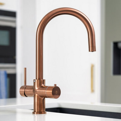 Quel Tap Pro 4-in-1 Boiling Water Tap C-Shape Brushed Rose Gold
