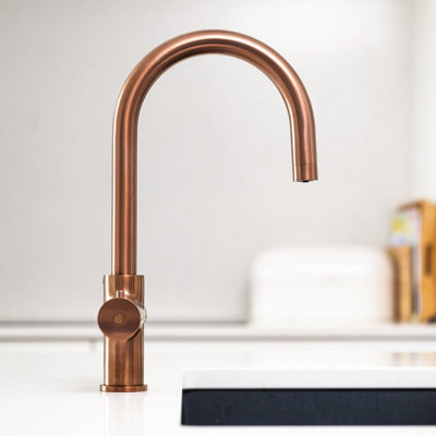 Quel Tap Pro 4-in-1 Boiling Water Tap C-Shape Brushed Rose Gold