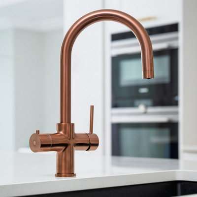 Quel Tap Pro 4-in-1 Boiling Water Tap C-Shape Brushed Rose Gold