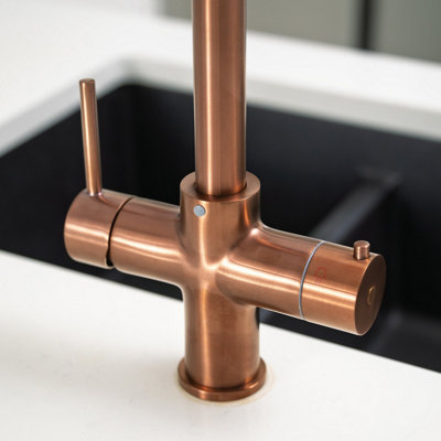 Quel Tap Pro 4-in-1 Boiling Water Tap C-Shape Brushed Rose Gold