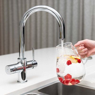 Quel Tap Pro 4-in-1 Boiling Water Tap C-Shape Brushed Rose Gold
