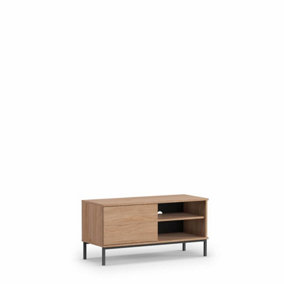 Querty 04 TV Cabinet in Oak Hickory - Streamlined Design for Modern Living - W1010mm x H500mm x D410mm