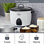 Quest 2-in-1 Rice Cooker & Food Steamer - 1.5L Capacity (White)