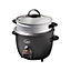 Quest 2-in-1 Rice Cooker & Food Steamer - 1L Capacity (Black)