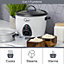 Quest 2-in-1 Rice Cooker & Food Steamer - 2.2L Capacity (White)