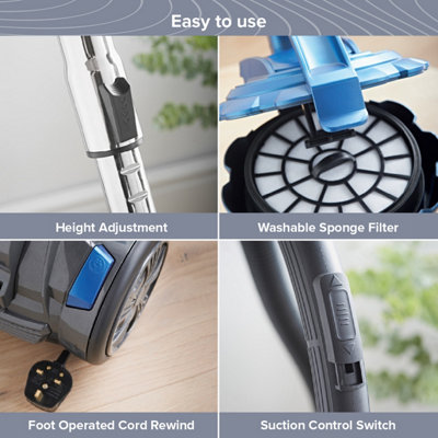 Quest 3-in-1 Cyclonic Bagless Vacuum Cleaner